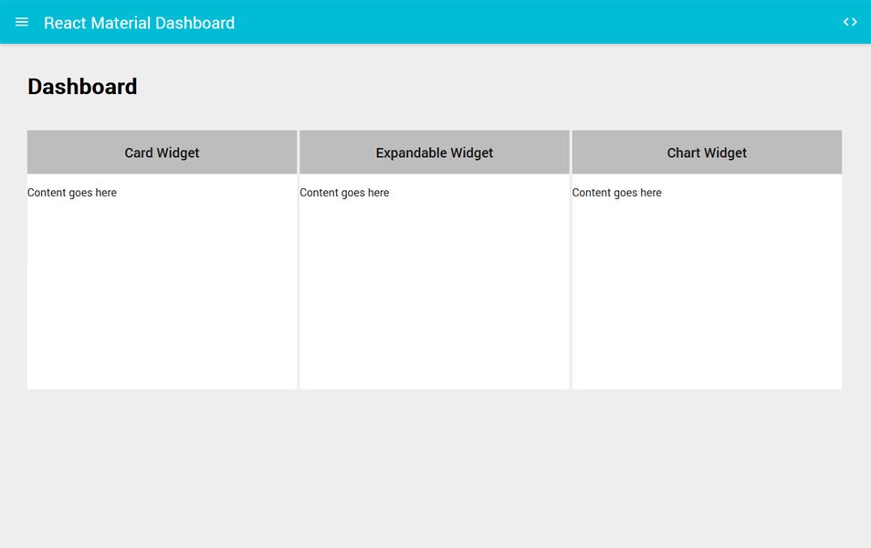 React Material Dashboard