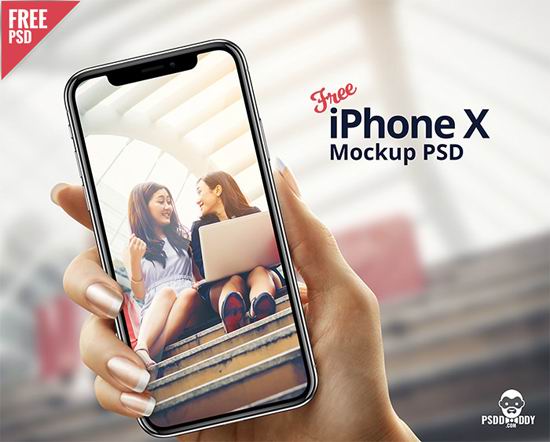 25个iPhone X 模型模板下载（含PSD）