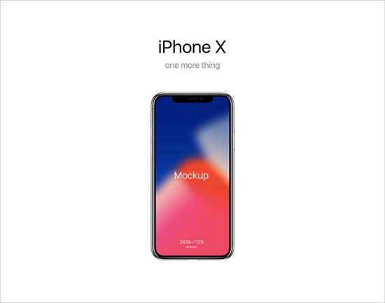 25个iPhone X 模型模板下载（含PSD）