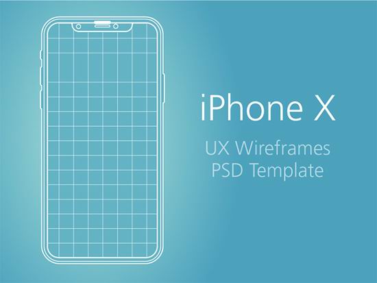 25个iPhone X 模型模板下载（含PSD）