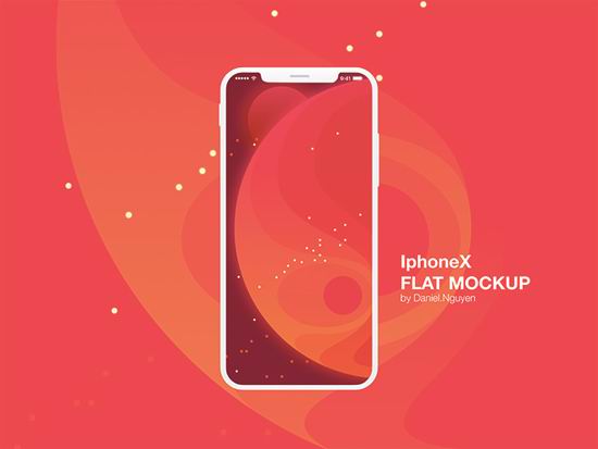 25个iPhone X 模型模板下载（含PSD）