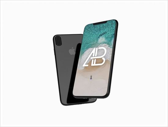 25个iPhone X 模型模板下载（含PSD）