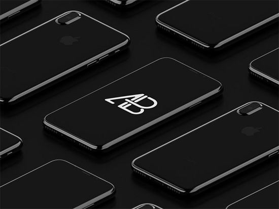 25个iPhone X 模型模板下载（含PSD）