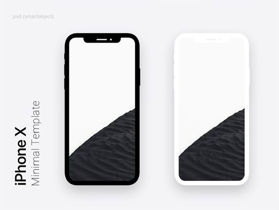 25个iPhone X 模型模板下载（含PSD）