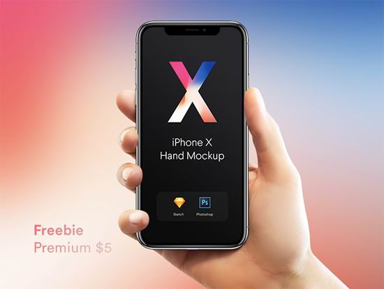 25个iPhone X 模型模板下载（含PSD）