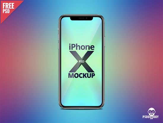 25个iPhone X 模型模板下载（含PSD）