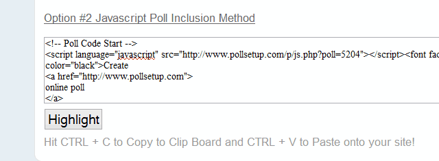 PollSetup 快速建立网站投票、问卷调查功能