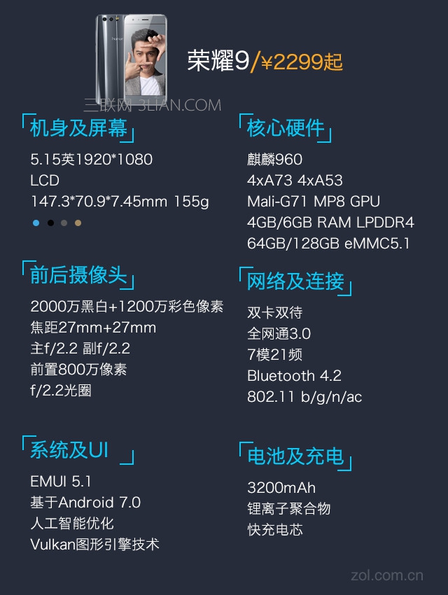 荣耀9评测:实力派血统里的颜值巅峰 