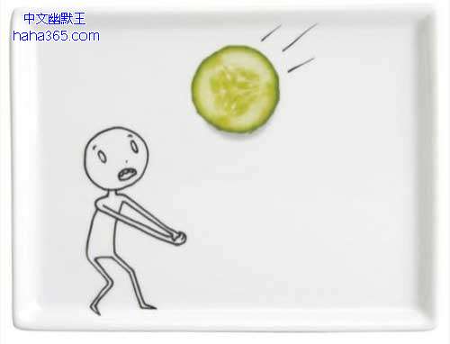 搞笑图片:动漫与食物（10张）