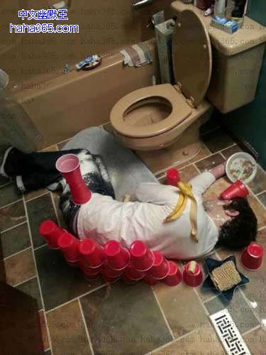 搞笑图片:醉酒真不是个好事情