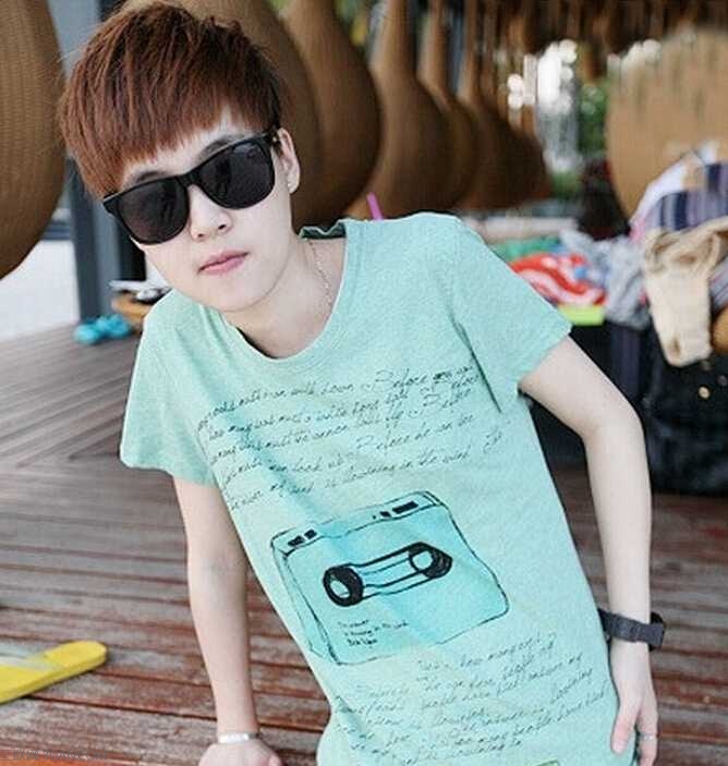 男生圆脸发型图片4