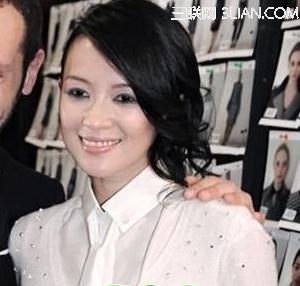 娱乐圈中女明星侧分发型图片            三联