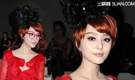 娱乐圈中女明星侧分发型图片            三联