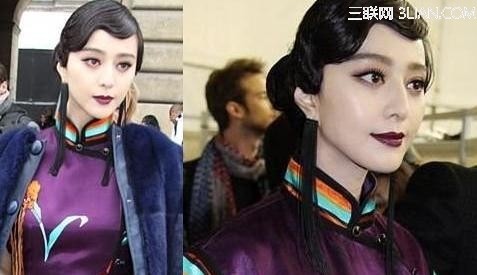 娱乐圈中女明星侧分发型图片            三联