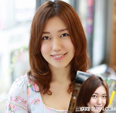 春节相亲必学美女塌鼻梁中分发型            三联