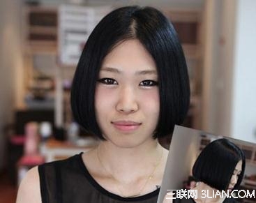 春节相亲必学美女塌鼻梁中分发型            三联