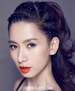 2014年适合晚宴流行发型造型图片           三联