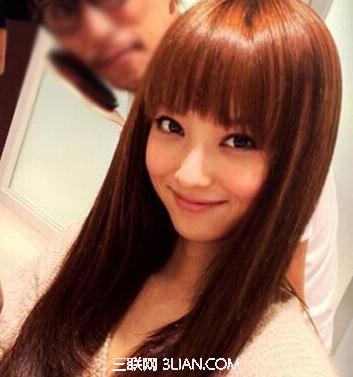 2015女生巧克力色发型造型图           三联