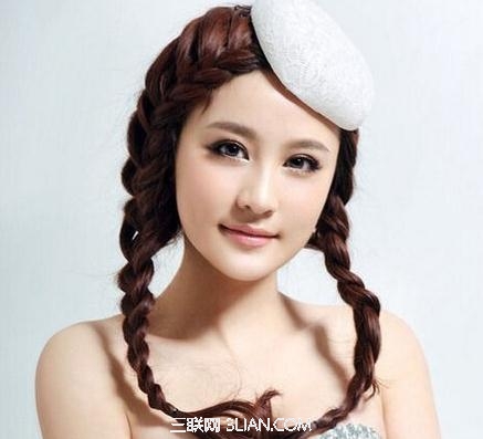 最新女生超好看宫廷编发发型图片          三联