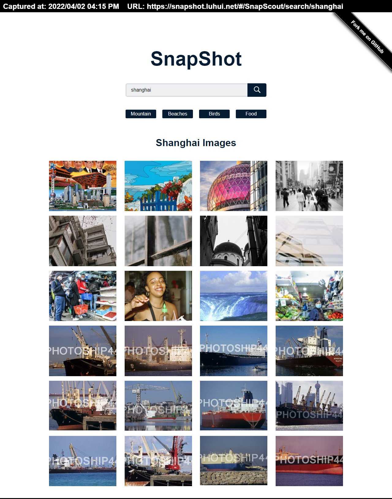 Yog9/SnapShot使用 React Hooks、Context API 和 React Router 创建的 Gallery