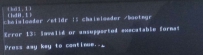 Error13：invalid or unsupported executable format错误的处理方法！
