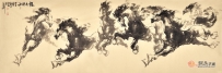 沙发后面风水画