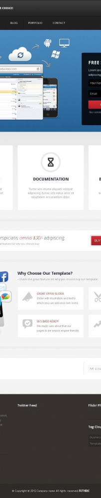 Grito - Responsive Creative Theme1001 2014年172套html5+html模板免费大放送asp300 576292014