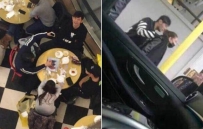 宠妻狂魔周杰伦 在街边给老婆揉肩