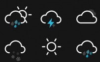 CSS3天气预报动画图标免费源代码css3-weather-icon