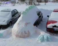 是谁堆的霸气的雪人