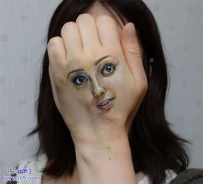 令人毛骨悚然，完全真棒人体彩绘（9张）