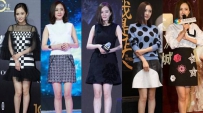 杨幂爆款小短裙_没有“直细腿”也能穿出高瘦美