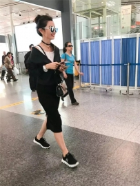 明星同款RUCO LINE路可莱女鞋2017春夏新生锯齿鞋