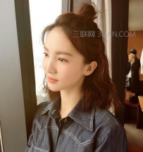 半丸子头怎么扎好看