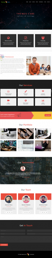 themescare.com自适应H5模板html5模板The Way OF Success
