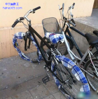 这辆自行车的轮胎肯定很贵吧