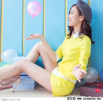 清新素雅纯色套装