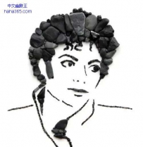 Furlani Stefano的巨星石头拼贴画，哦呵呵我画不出来一定是因为石头长得不对！ ...