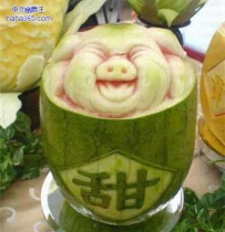 好有喜感的西瓜
