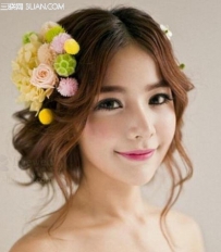 2015年最美新娘发型设计，打造小清新气质新娘