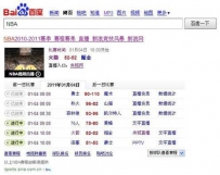 单赛季2.6亿人次上百度看NBA