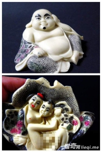 日本的古代雕塑底部，竟是这样的画面，让人难以启齿......