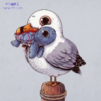 脑洞画家Alex Solis 的《可爱的捕食者》插画，就算画风萌了还是让人虎躯一震啊。 ...