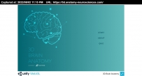 基于交互式虚幻引擎开发的13片大脑切片数据Unity-WebGL-Player-3D-Brain-Anatomy