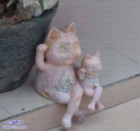 母子招财猫