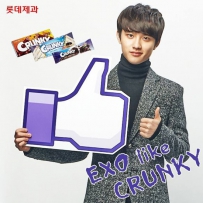 exo代言巧克力 exo鹿晗、吴亦凡、张艺兴、金钟大等代言乐天Crunky巧克力广告 ...