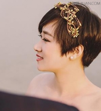 拍婚纱照最美的发型设计