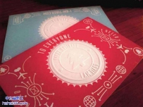 带有立体压花效果的创意名片设计（19张）