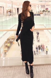 黑色长裙搭什么鞋子好看