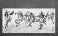 ps如何将八骏图转换成粉笔画